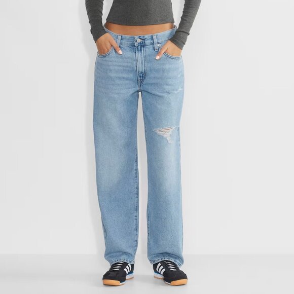 Levis Midwash Baggy Dad Jeans Lightly Distressed - Picture 1 of 4